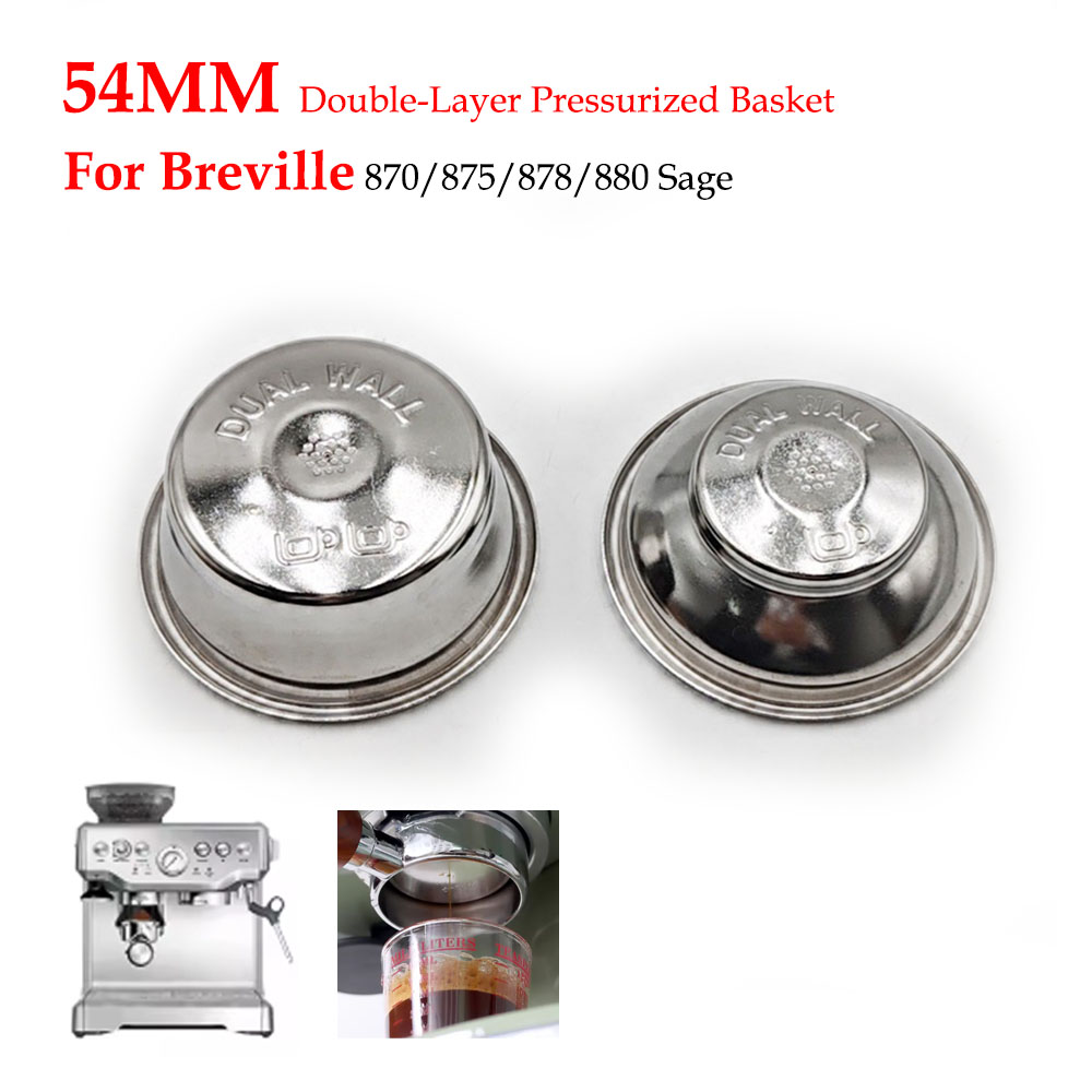Breville Espresso Bes870 - سلة فلتر مضغوطة بطبقة مزدوجة 54