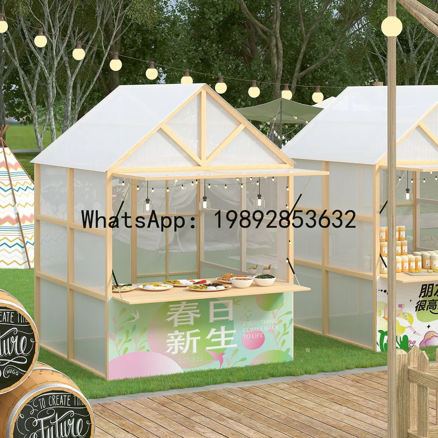 Z2-28 رف عرض فني من الحديد للم - مراجعة Snacks Food Stall وسعره